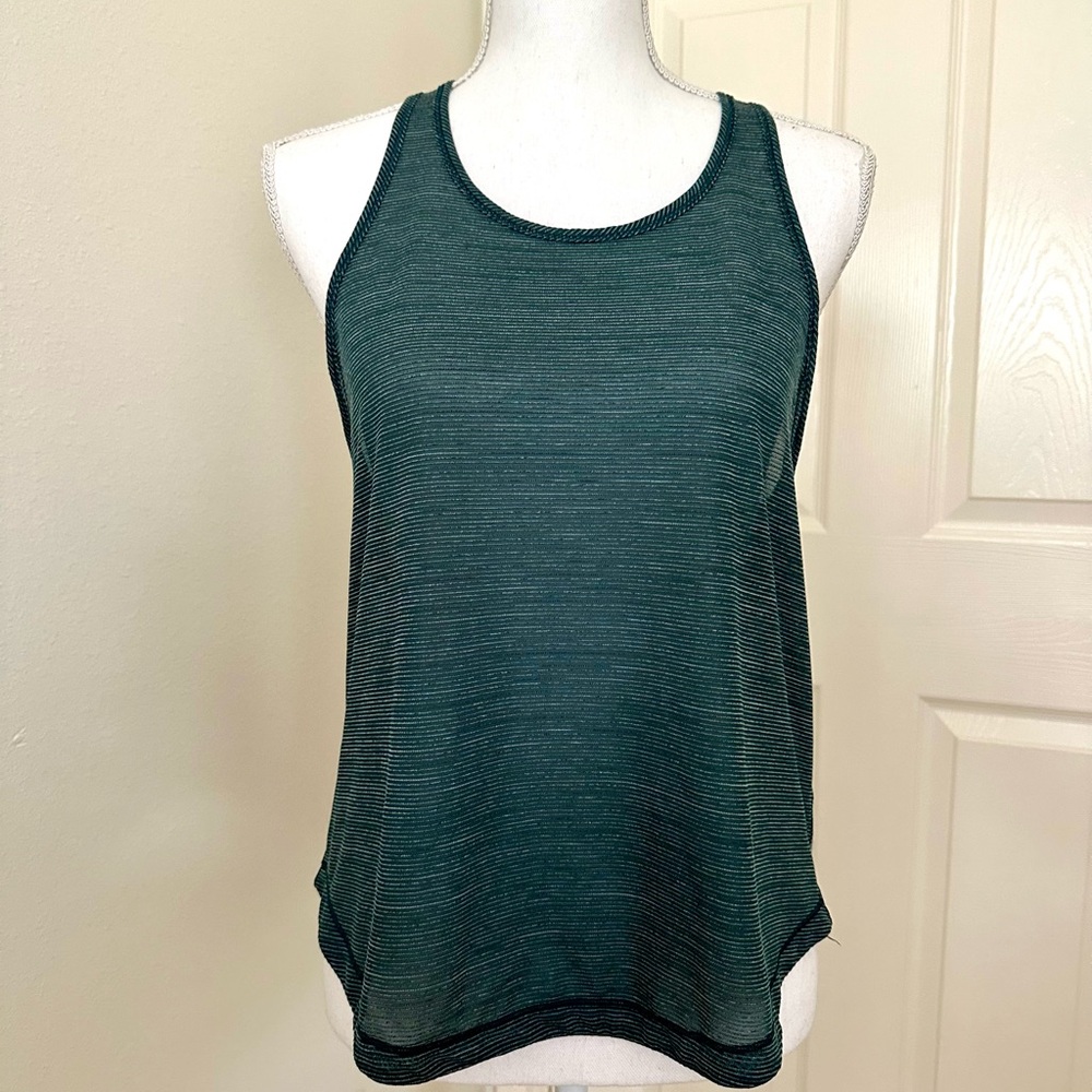 Lululemon Athletica Green Mesh Tank Top